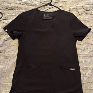 Figs Technical Collection Black Scrub Top